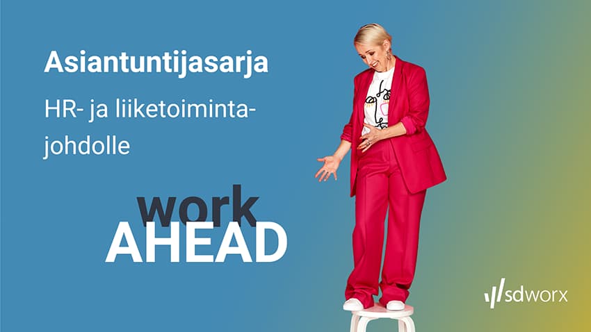 Work Ahead -asiantuntijasarja, juontaja Anna Perho.