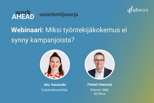 Webinaari: Miksi työntekijäkokemus ei synny kampanjoista?
